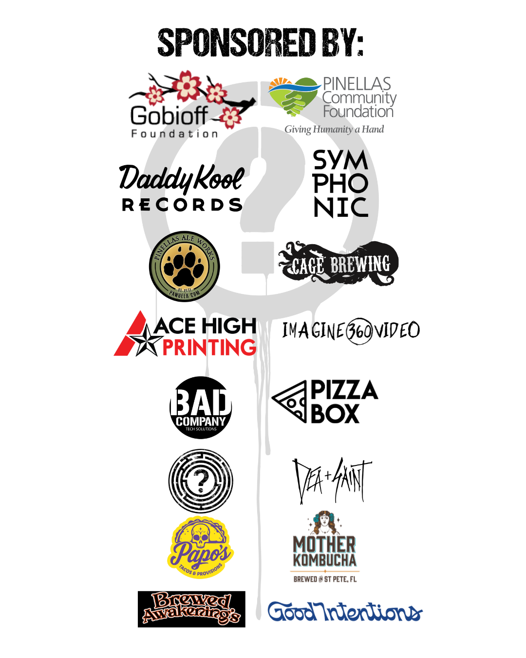 Lost in St. Pete Sponsors